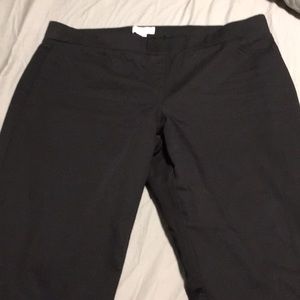 Liz Claiborne Black Straight Leg Dress Pants